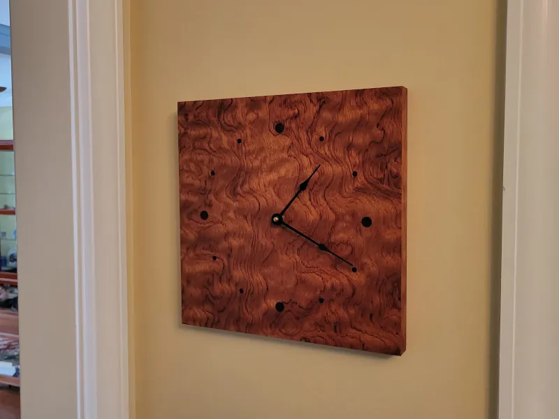 Babinga Wall Clock